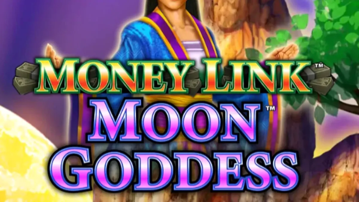 Tampilan visual slot Money Link Moon Goddess dengan tema taman malam yang tenang